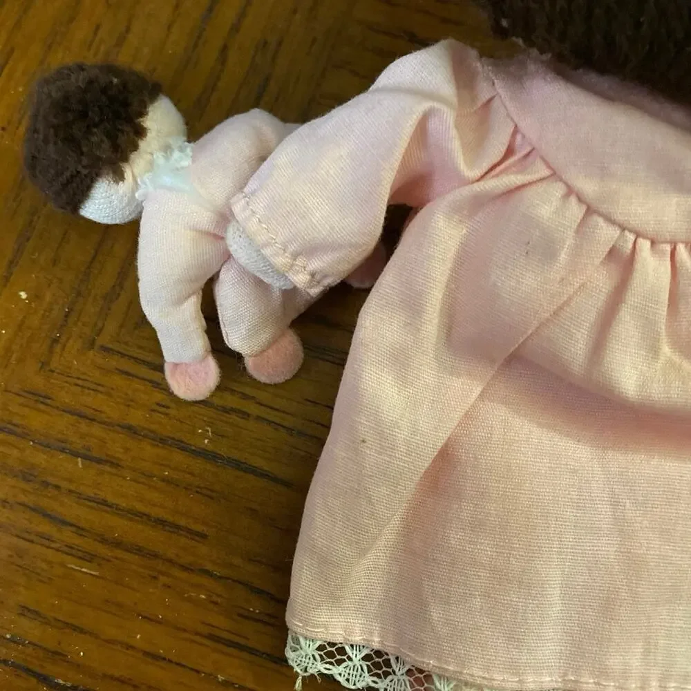 VTG JOAN WALSH ANGLUND Cloth Pocket Doll SLEEPYTIME Girl Raincoat Boy Pair Dolly